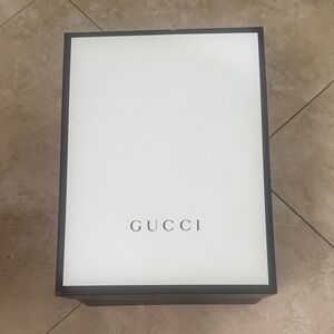 Gucci White Box with Black Trim and Logo 12x16?inch